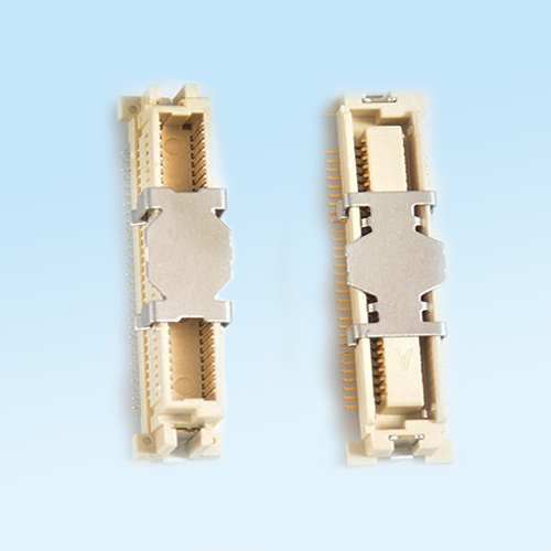 江南0.635mm composite height 8.0 single slot board to board connector male and female sockets
