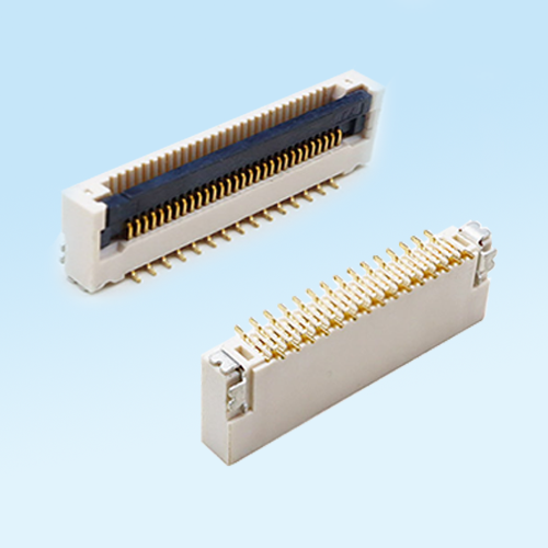 龙岗0.5Pitch vertical flip cover H=5.9 cable buckle FPC connector
