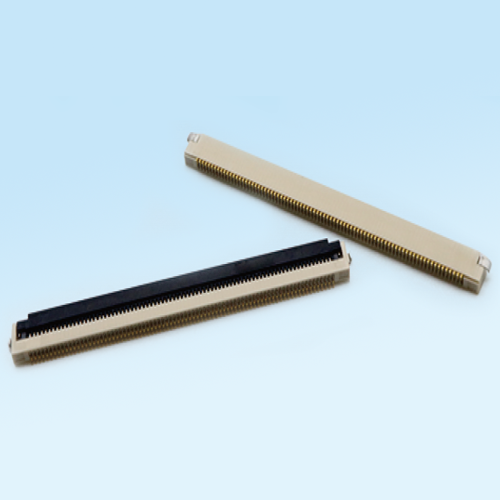 龙岗0.5mm flip cover connected to H1.8 gold-plated ribbon cable with buckle FPC connector
