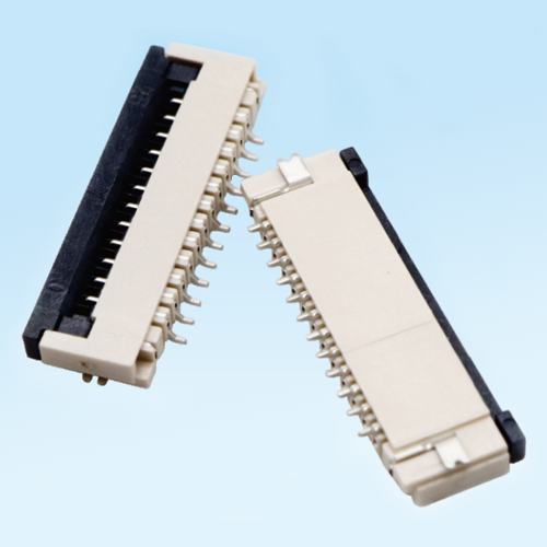 滦南1.0mm flip cover connected to H2.0 pull-out P-type FPC connector
