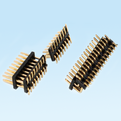锦山镇Pin header 1.27mm double row double plastic 90 ° SMT 180 ° SMT patch connector
