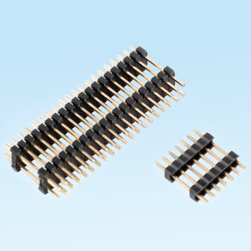 锦山镇Pin header 2.0mm single and double row DIP double plastic straight pin plug-in connector
