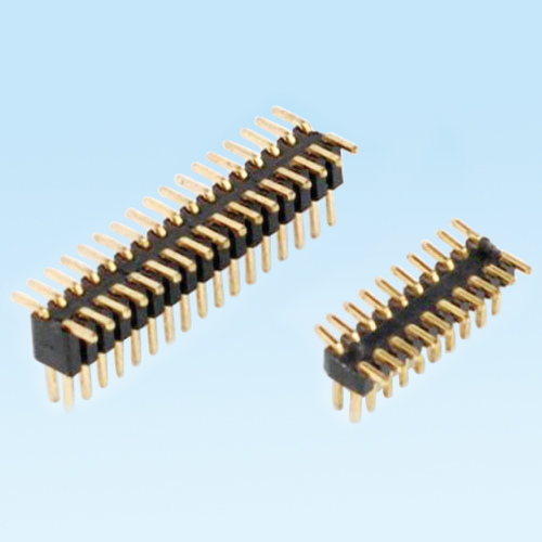 锦山镇Pin header 1.0mm double row SMT single plastic with positioning column
