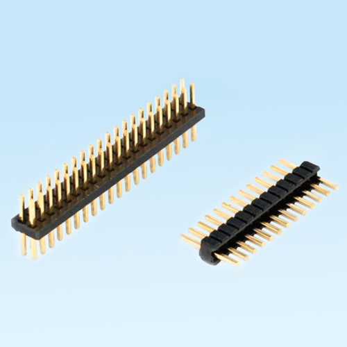 锦山镇Pin header 1.27mm single and double row H1.0, 1.5, 2.0, 2.5 straight pin connectors
