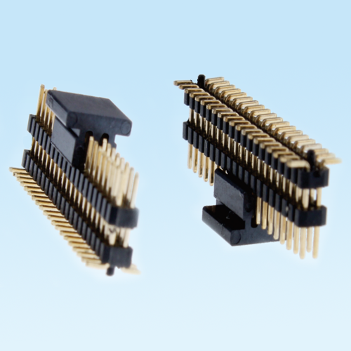 锦山镇Pin header 1.0mm double row double plastic SMT patch connector
