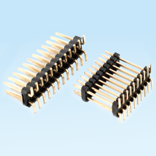 锦山镇Pin header 2.54mm double row single double plastic H=2.0 2.5 SMT with positioning column
