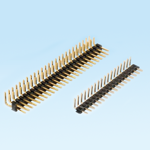 锦山镇Pin header 2.0mm single and double row DIP double plastic bending pin plug-in connector
