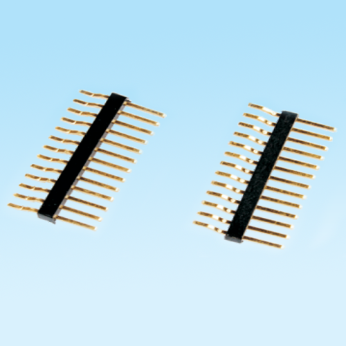 锦山镇Pin header 1.27mm single row horizontal SMT connector
