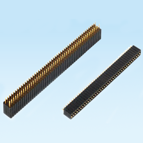 太湖Female header 1.27mm single and double row H4.6 Y-shaped terminal DIP straight pin
