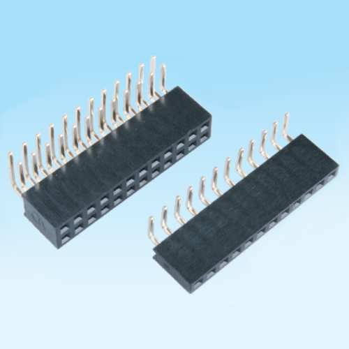 罗源Female header 2.0mm DIP single and double row H4.3, 6.35 bent pin connectors
