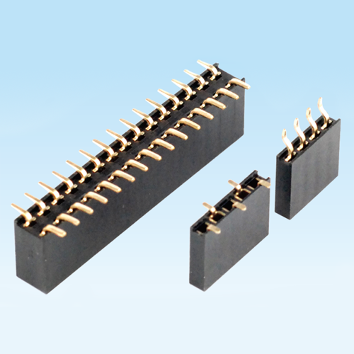 罗源Female header 2.54mm SMT single and double row H3.5, 5.0, 7.1, 8.5 SMT patch connectors
