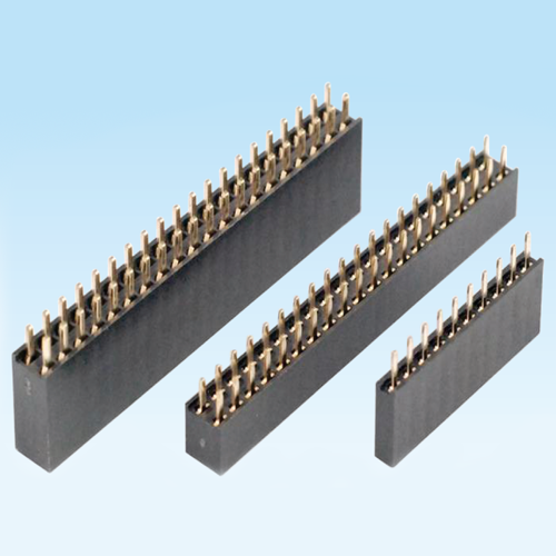 罗源Female header 2.54mm DIP single and double row H3.5, 5.7, 7.1, 8.5 terminal Y-type
