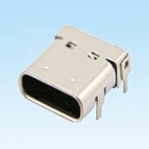 后安镇TYPE C female socket 24Pin double row front and rear fixed pin connectors
