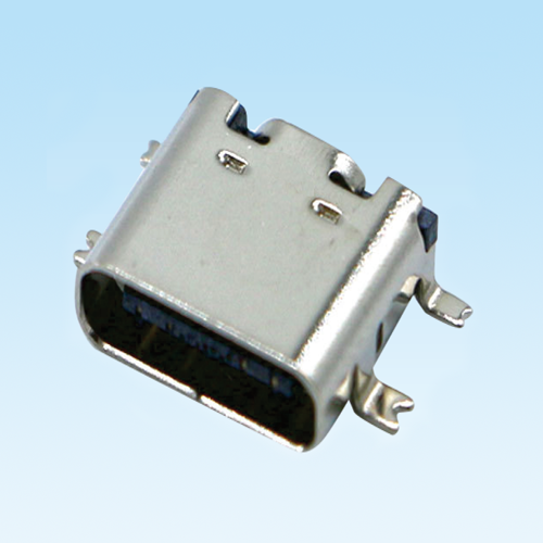 后安镇TYPE C female socket 16Pin horizontal fixed foot full patch
