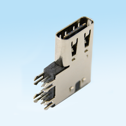 大茂镇TYPE C female socket 6Pin side insertion vertical raised
