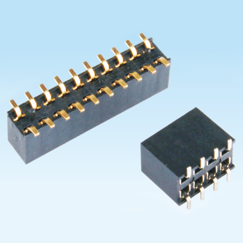 罗源Female header 2.54mm single and double row H3.5, 5.0, 7.1, 8.5 SMT with column
