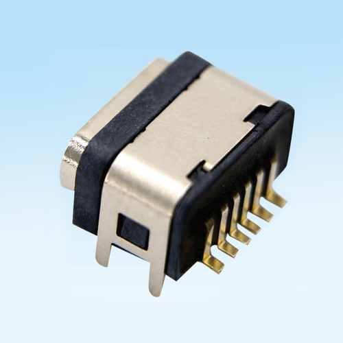南桥镇TYPE C female socket 6Pin waterproof four pin plug-in
