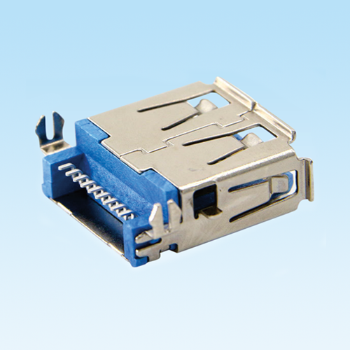 万宁USB3.0 female socket 9Pin sinking plate with fish fork feet
