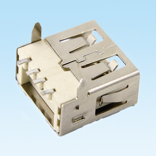 北大镇USB 2.0 female socket 4Pin flat mouth pin SMT
