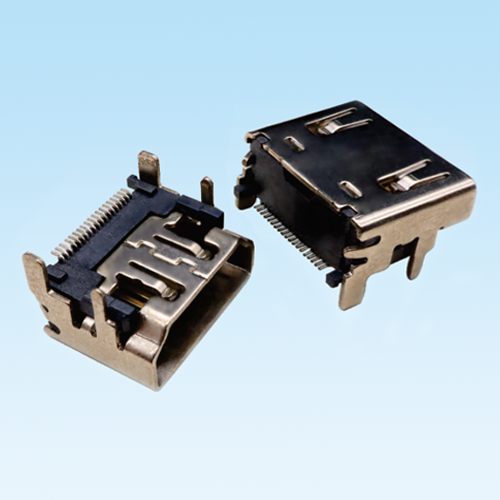 秀峰HDMI-A TYPE 19Pin Four legs DIP
