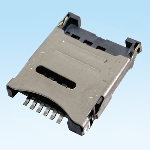 唐县MICRO SIM CARD Flip open 6PIN H=1.5/1.8
