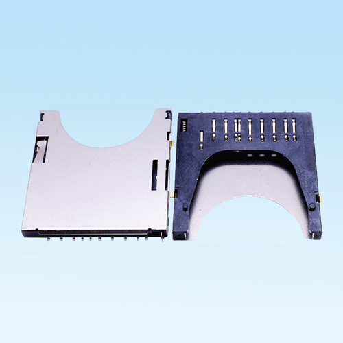 赫章SD PUSH CARD internal and external welding card connector H=2.75
